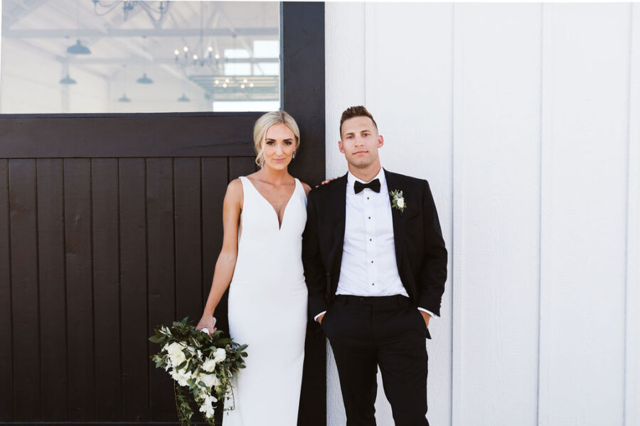 Black and White Modern Farmhouse Wedding