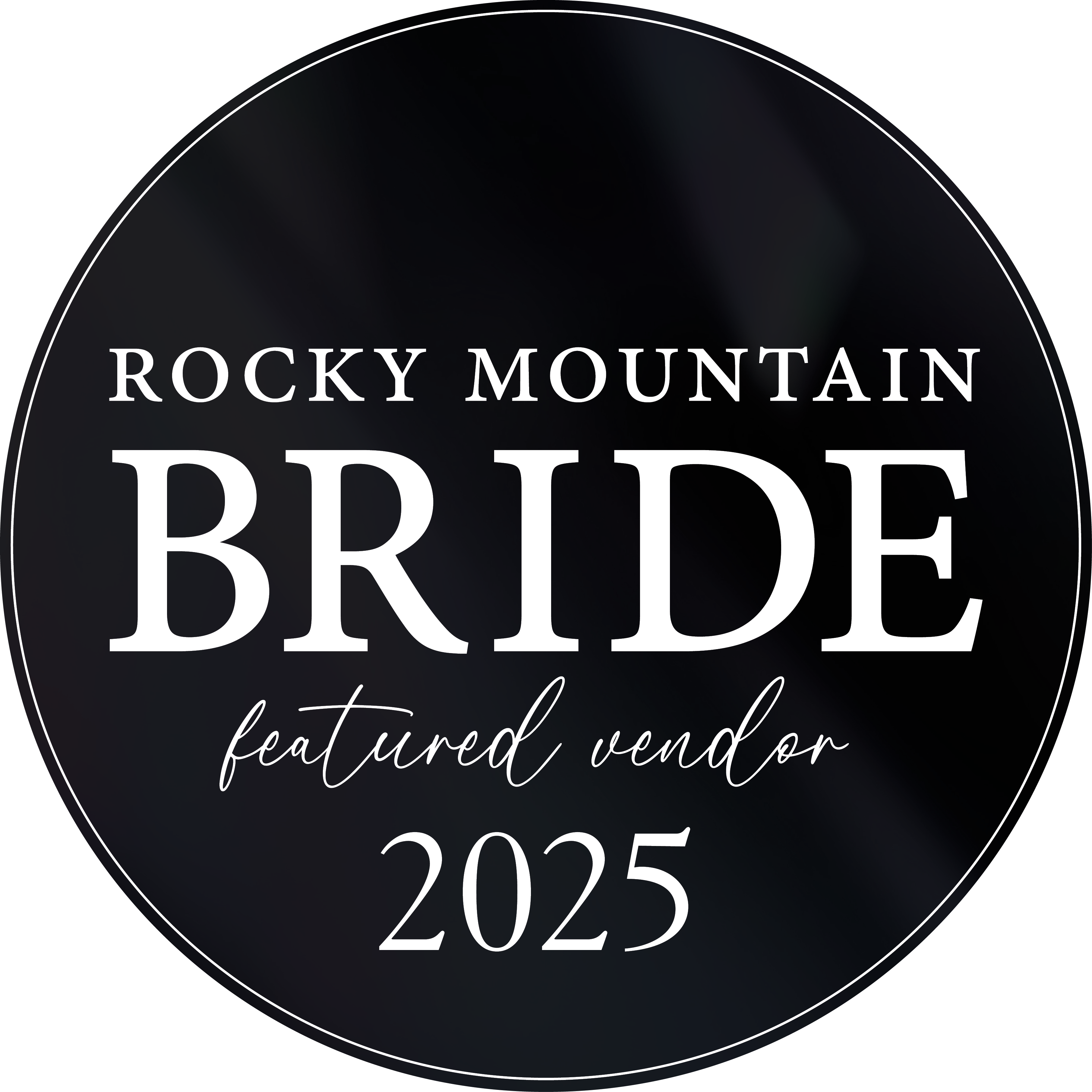 2025 Wedding Featured Vendor Badge Rocky Mountain Bride4